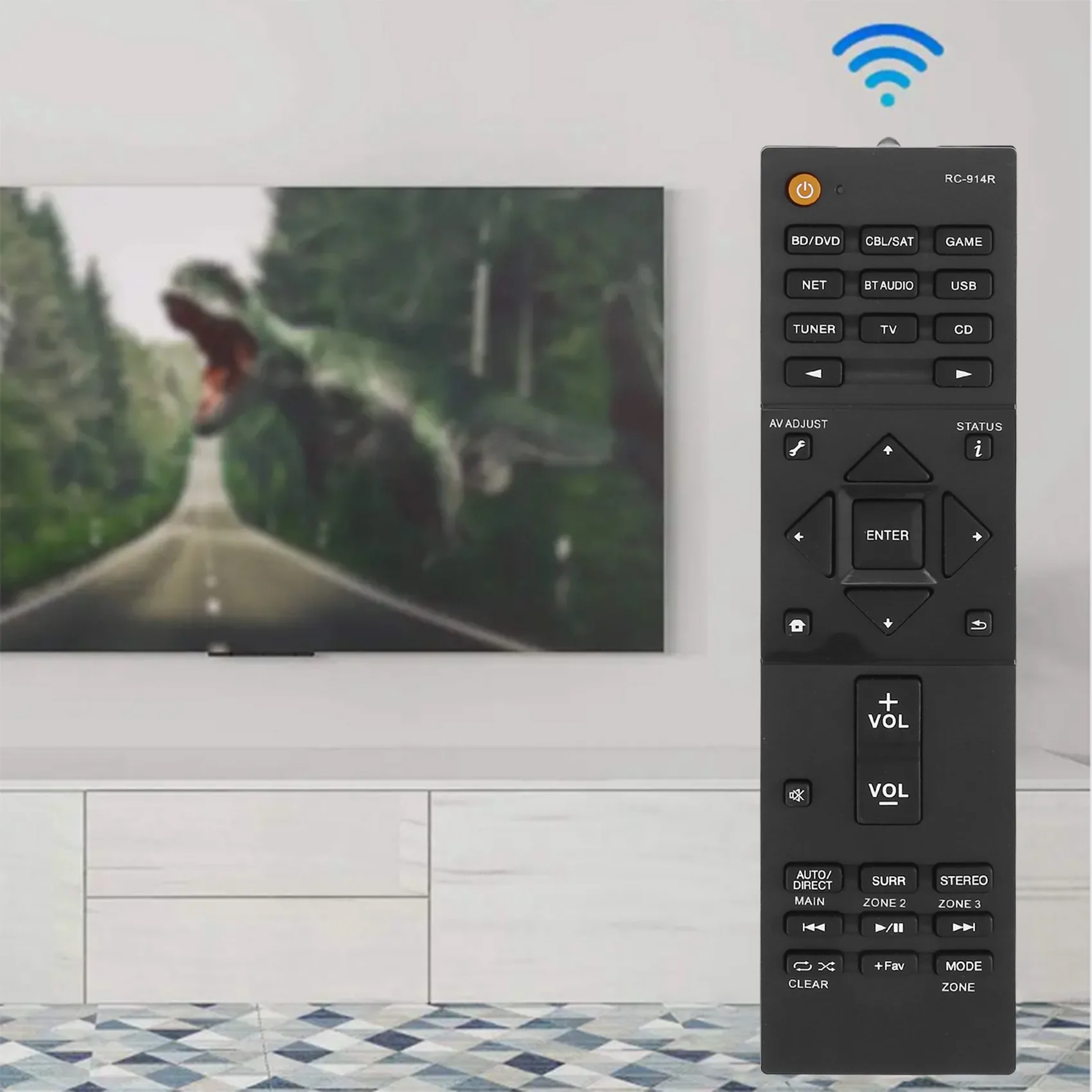 Mando a distancia de repuesto para reproductor amplificador AV Pioneer RC-914R