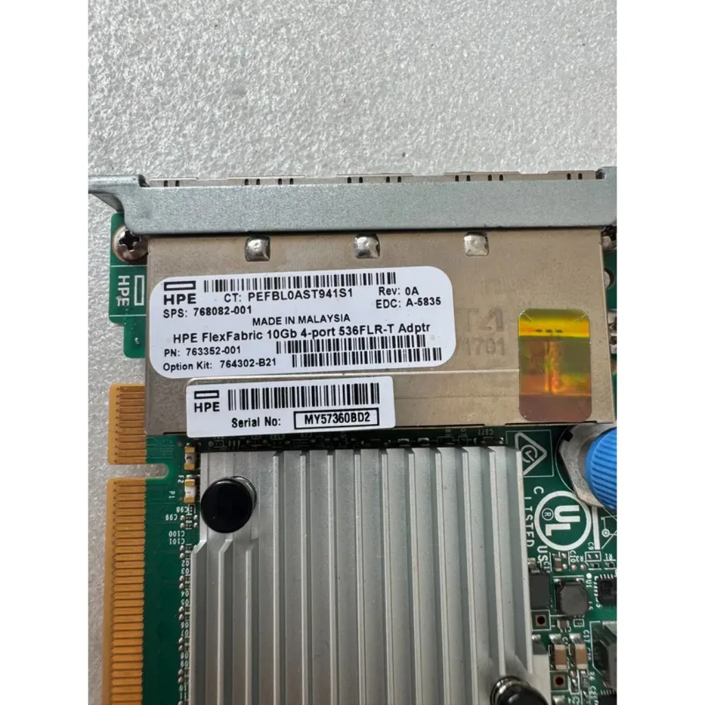 for  HP 764302-B21 Four Port 10Gb Ethernet Network Adapter Card Original New Condition Server PCIe NIC Module