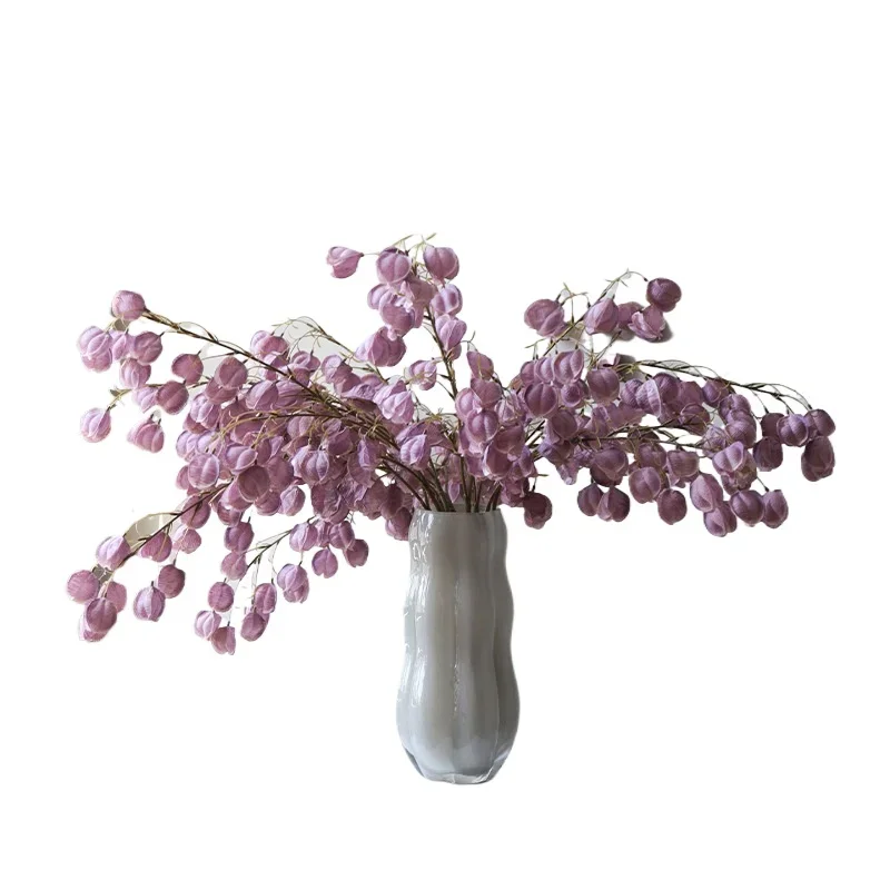 

Home lantern fruit floral ornament bionic flower feel flower hanging living room dining table bouquet