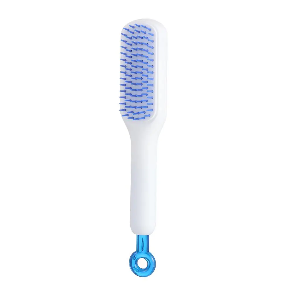 

New ABS Self Cleaning Hair Comb Anti-static Self Cleaning Hairdressing Hair Comb Smoothing Magic Retractable Comb