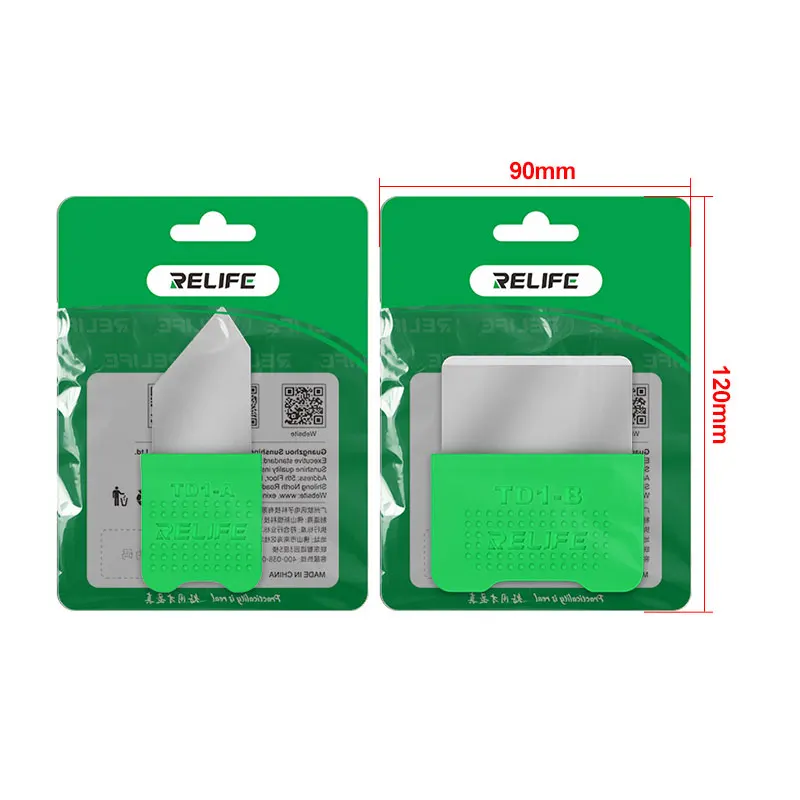 RELIFE TD1-A TD1-B Bildschirmrahmen-Demontageklingen-Set für Handy, Tablet, keine Verformung, rutschfestes Chip-CPU-Verzinnungswerkzeug – Detail 12