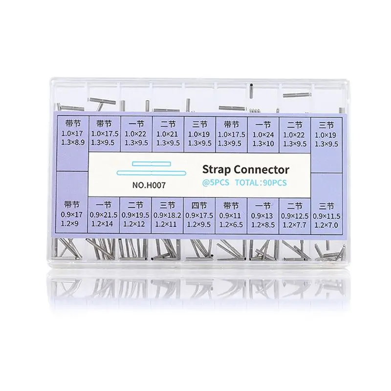 Feb.90Pcs Bracelet Removable Link Pin Tube Set For 35/38Mm Constellation Clasp Watch Repair Tool For Watchmakers