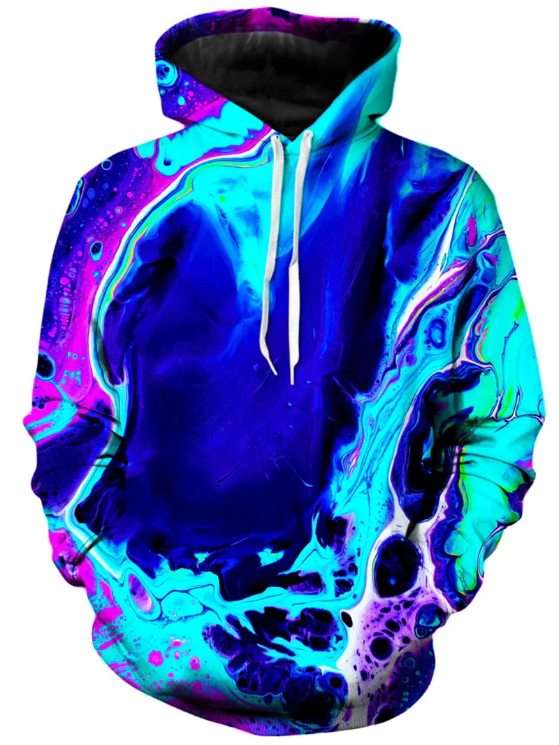 Autumn 3D Printed Beautiful Patterns Hoodies Colorful Psychedelic Styles Graphic Hooded Women  Sweatshirts Mens Clothing Tops