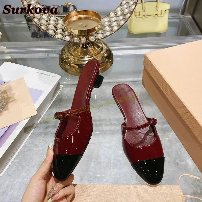 

Новые летние сандалии из натуральной кожи, красные женские туфли Мэри Джейн с круглым носком на низком каблуке, модные повседневные удобные туфли-лодочки для верхней одежды 40