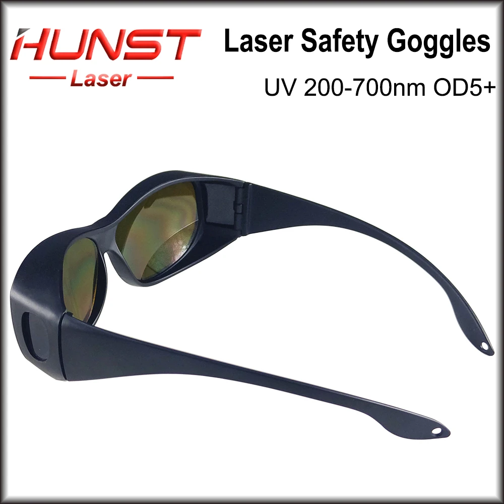 Imagem -02 - Hunst Professional Laser Óculos de Segurança Óculos de Proteção para Olhos para 355nm 450nm 520nm 532nm 650nm uv Verde Azul Vermelho Od5 +