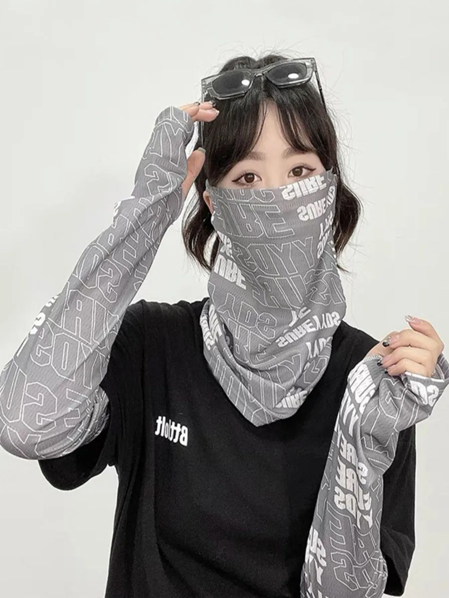 AliExpress NONE Fashion Sunscreen Mask For Men Women Summer Face Neck UV Protection Ear Scarf Hip Hop Outdoor Sports Cycling Bandana