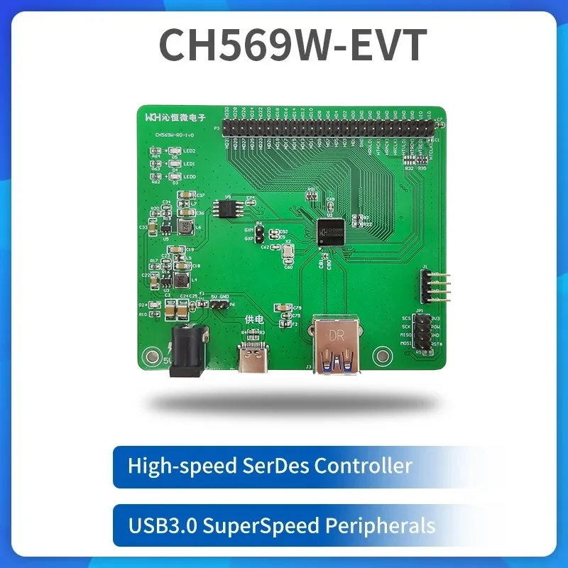 CH569 development board USB3.0 Super-Speed Interface MCU Gigabit Ethernet PHY HSPI CH569W-EVT Evaluation Board New Original