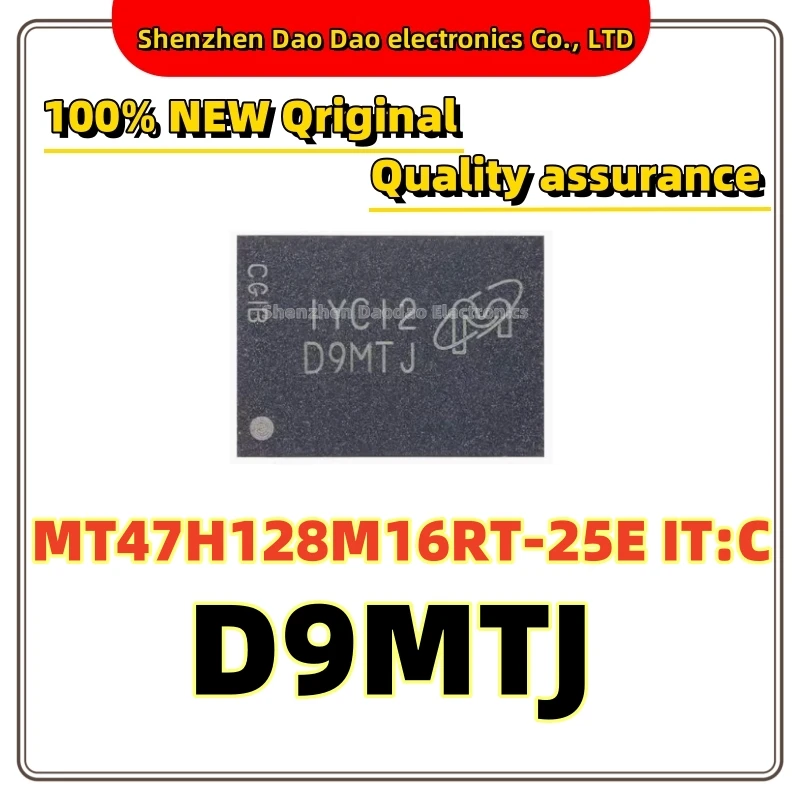 

MT47H128M16RT-25E IT: C silk screen D9MTJ FBGA-84 2Gb DDR2 memory chip New original