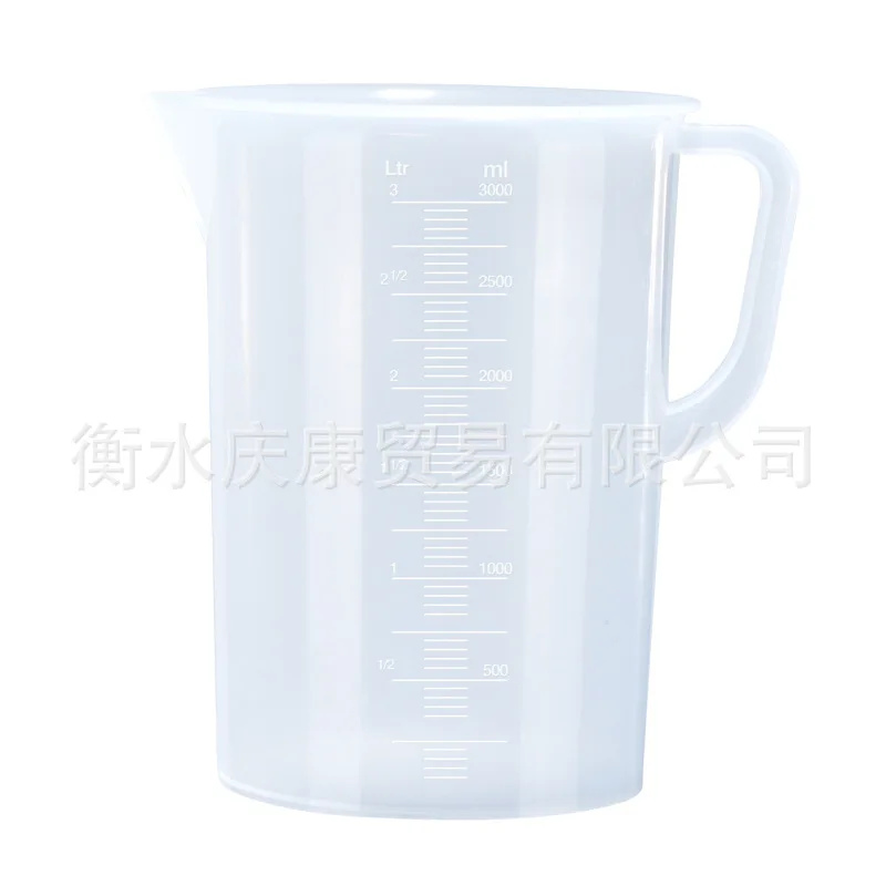 Thickened Pp Plastic Measuring Cup, 5-Liter Large Capacity Measuring Cup, Graduated Cylinder, Large Handle, Laboratory Specific
