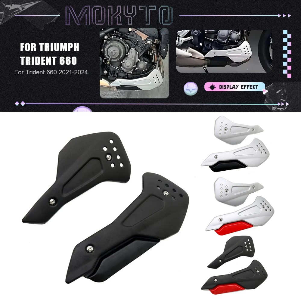 

Motorcycle Engine Guards Fit For Trident 660 2021-2024 Trident660 Engine Belly Protection Plates Kit Engine Bell Lower Plates