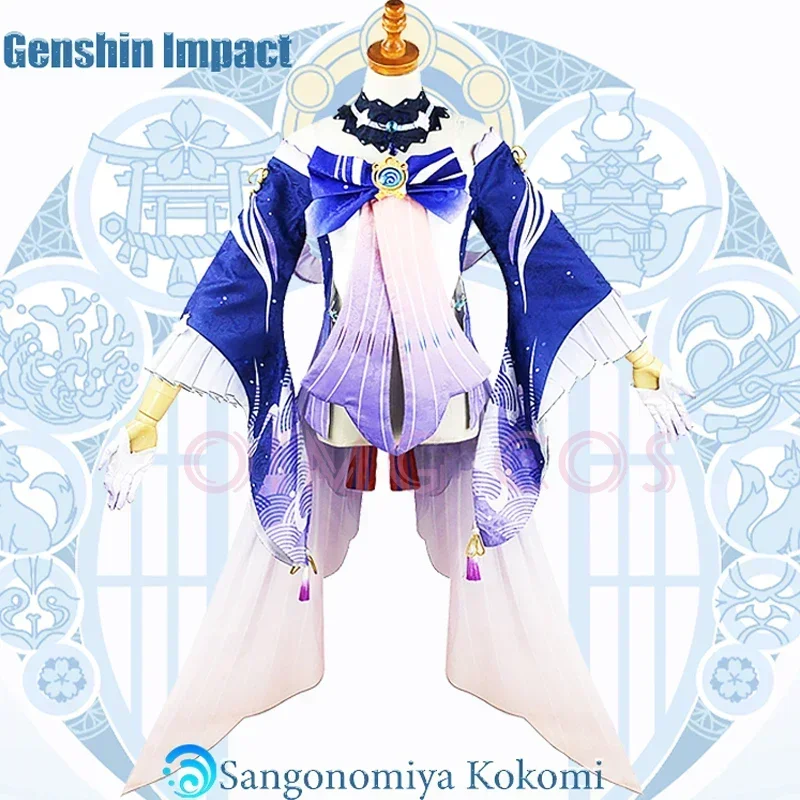 Sangonomiya Kokomi Cosplay Costume Genshin Impact Uniform Anime Chinese Style Halloween Costumes Game