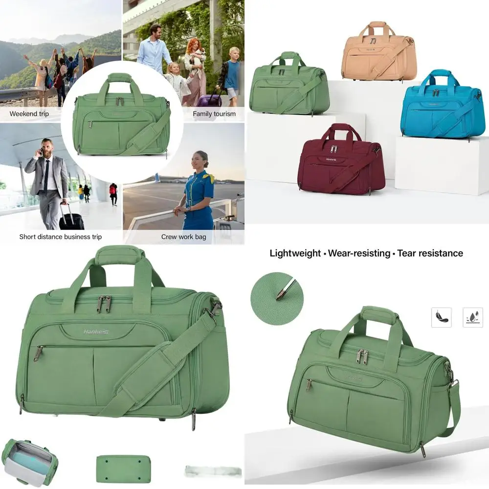 

Компактная складная дорожная сумка, легкая личная переноска для самолетов, сумка унисекс для мужчин и женщин, зеленая