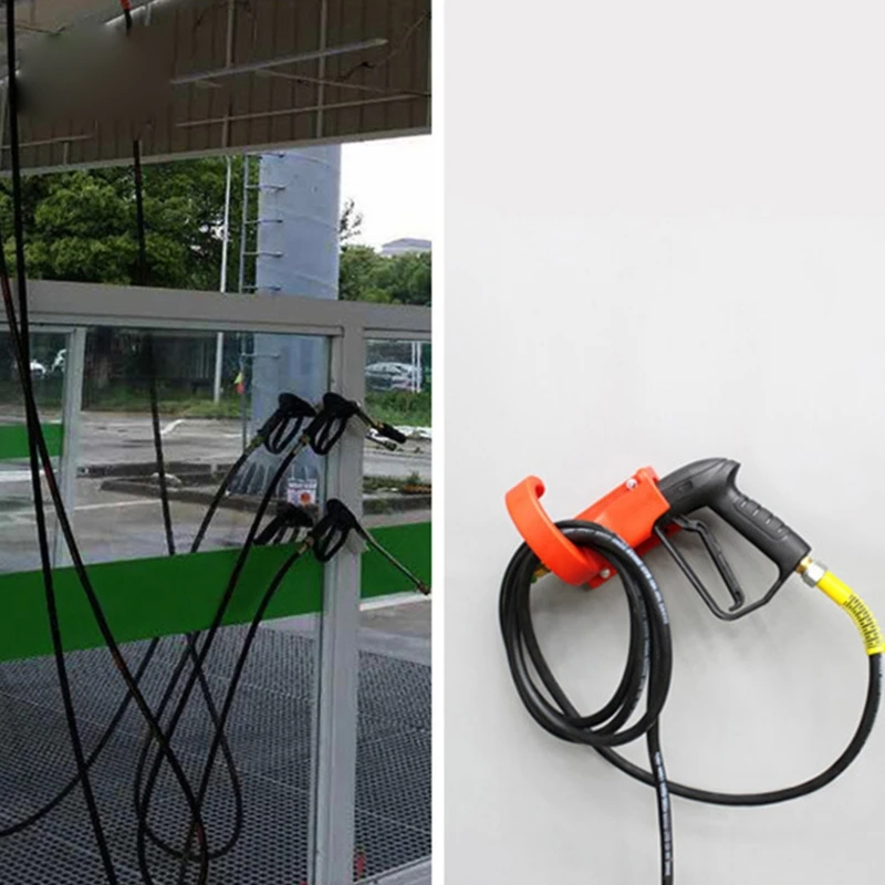 High Pressure Water Gun Hanging Rack Car Washer Bracket Wall Mounted Wash Pipe Hook Hose Tools Storage Holder