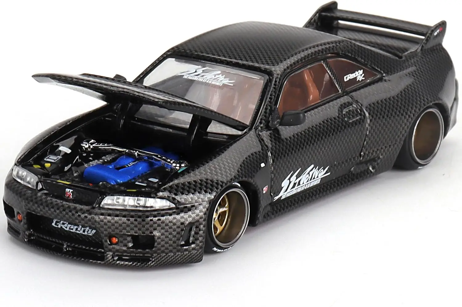 

Skyline R33 Active Carbon R RHD (правый руль) Carbon Black, разработанный Jun Imai Kaido House Special 1/64 литая под давлением модель автомобиля