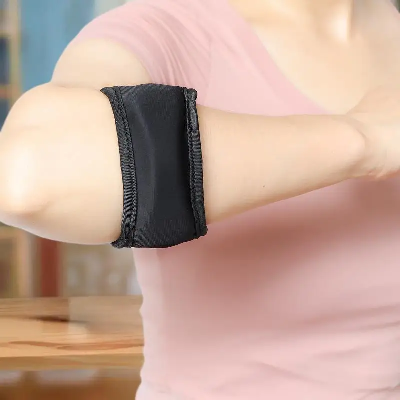 دعامة مرفق التنس الموثوقة - شريط دعم للذراع قابل للتنفس، واقي كوع غير قابل للانزلاق لتنس الريشة
