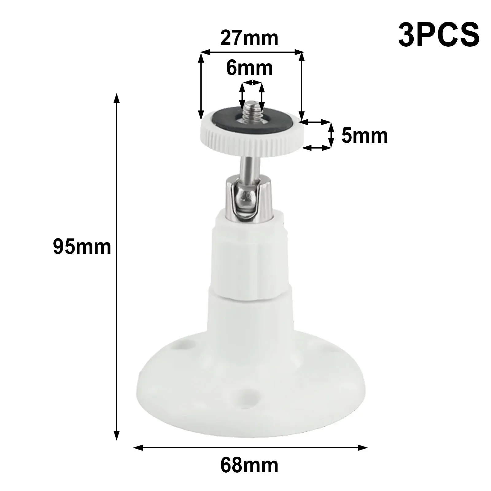 

3 шт. регулируемых алюминиевых + АБС-пластиковых держателей с поворотом на 360 градусов