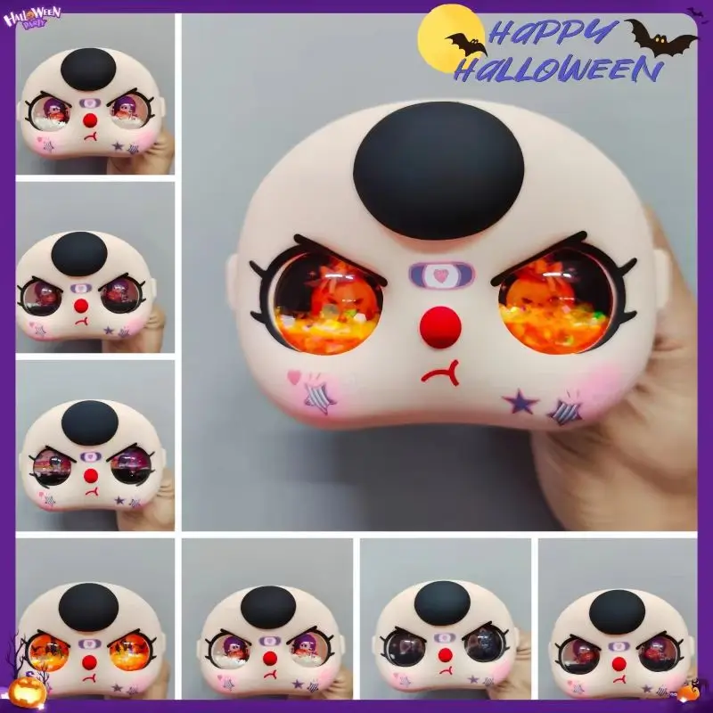 Kualitas Tinggi Untuk Boneka Seri Halloween Baby Three BB3 400% Dengan Mata Dan Cangkang Wajah Boneka, Cangkang Wajah Dengan Mata Pasir Bergerak Kejutan, Wajah Vinyl