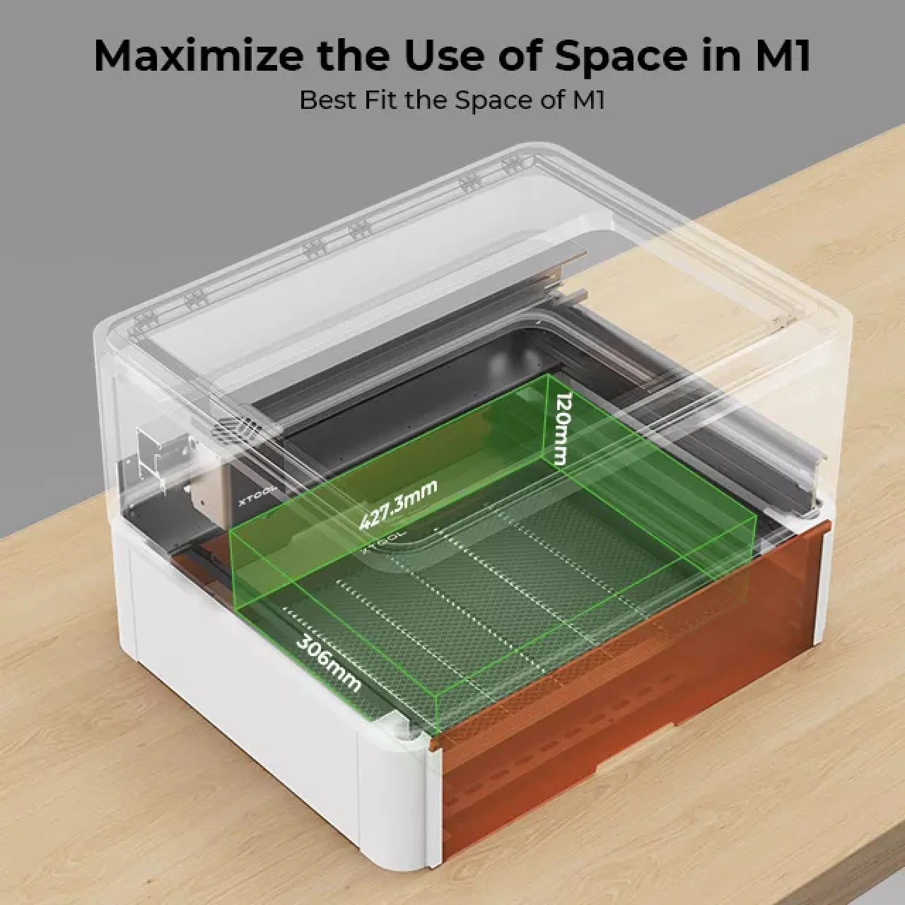 xTool M1 Riser Base With Honeycomb Panel For M1 (Without the M1 Machine)