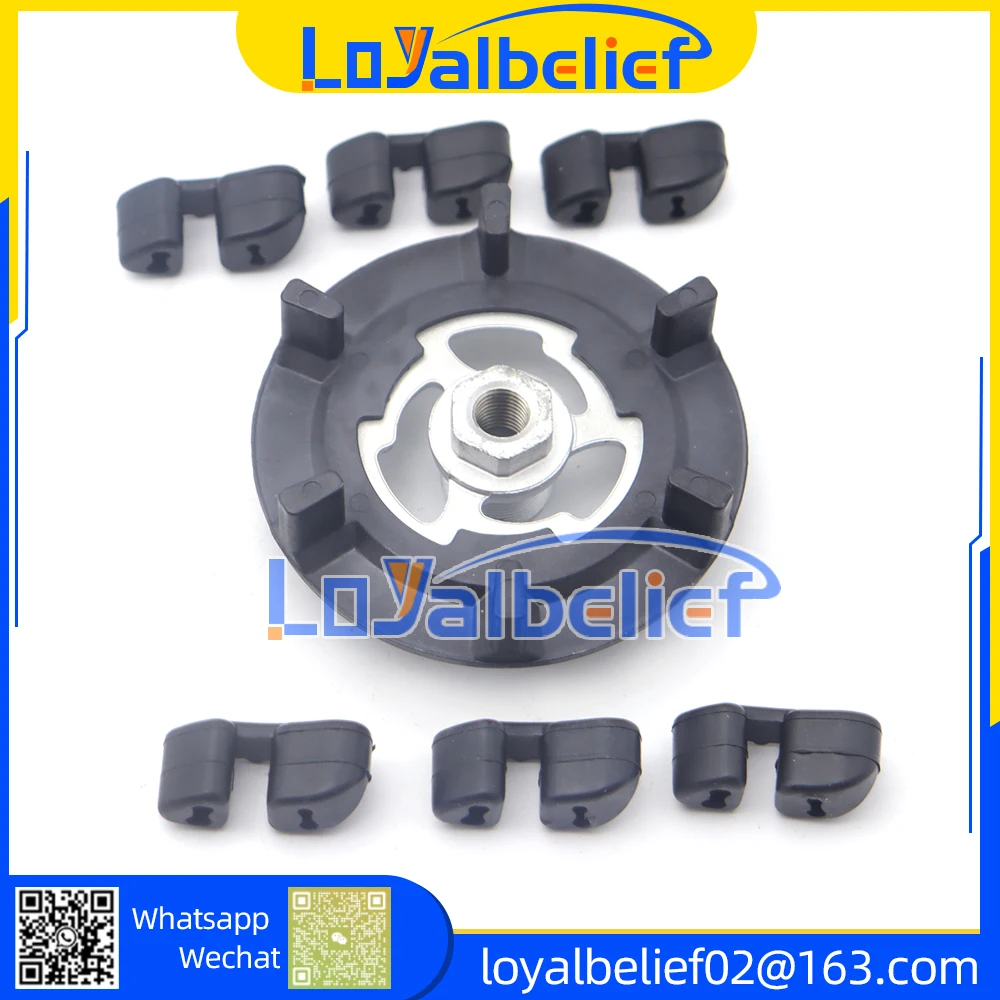 5SE09C 5SL12C 5SEU12C 6SEU14C 6SEU17C 7SEU17C Gumowa piasta sprzęgła sprężarki powietrza do Toyota AUDI BMW SKODA SEAT — zdjęcie 7