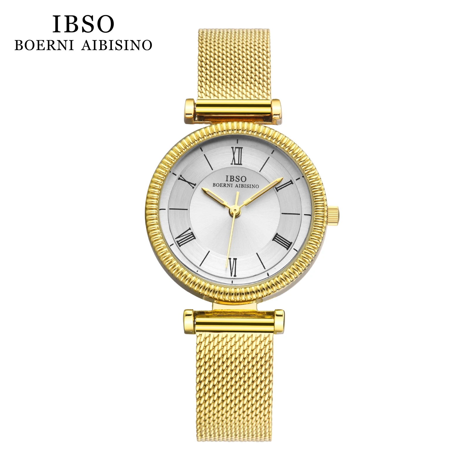 IBSO-Reloj de pulsera ultrafino de 8 MM para mujer, accesorio de lujo, de cuarzo, a la moda, 2022