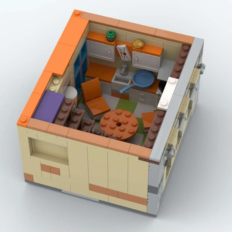 مدينة شارع Moc قوالب بناء وحدات House_1 نموذج التكنولوجيا وحدات شعبية الفيلم نموذج لعبة المكعبات لتقوم بها بنفسك تجميع عيد الميلاد #5