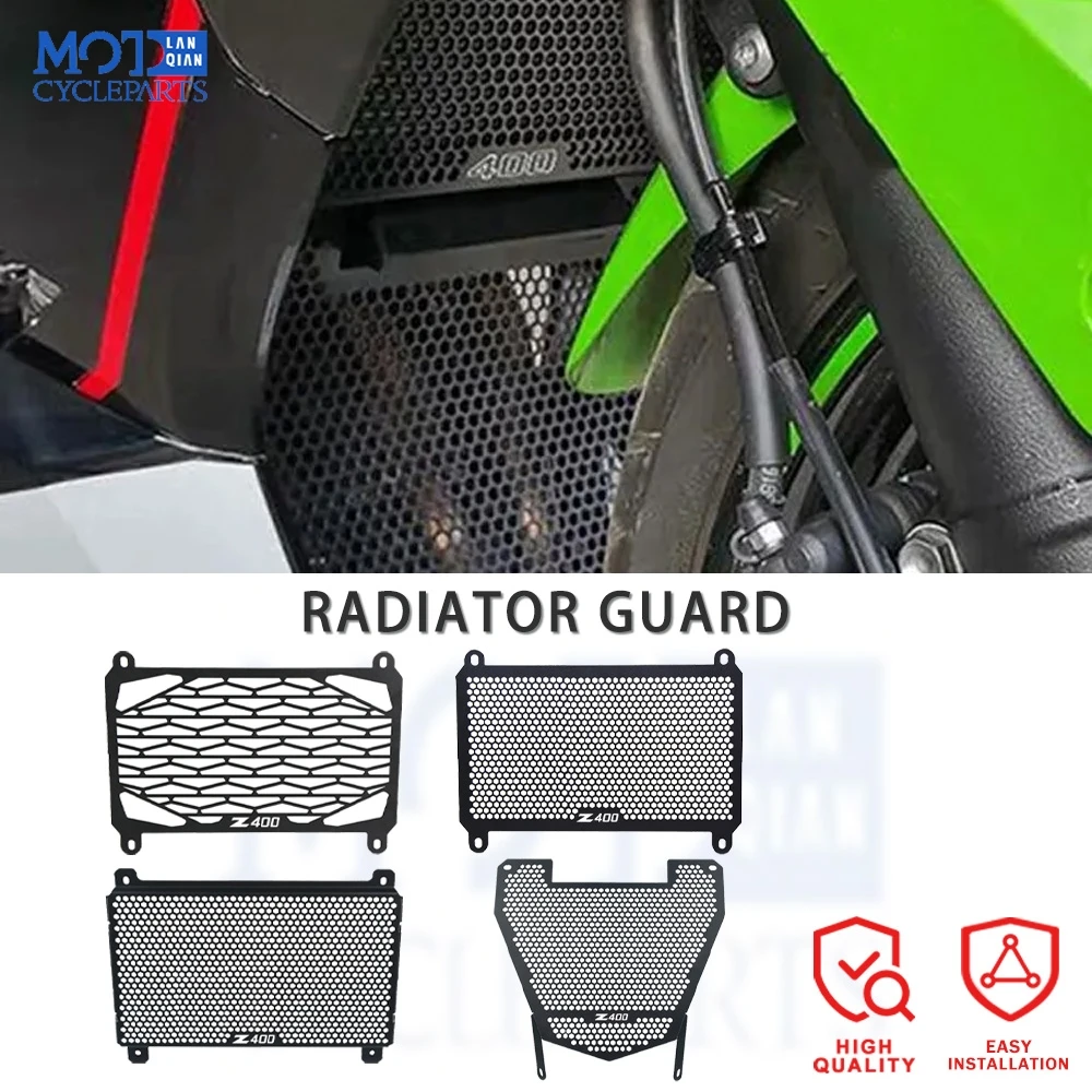 

2025 For Kawasaki Ninja 400 Z400 Eliminator 400 450 Ninja 500 Z500 ABS Motorcycle Air Intake Cover Radiator Grille Grill Guard