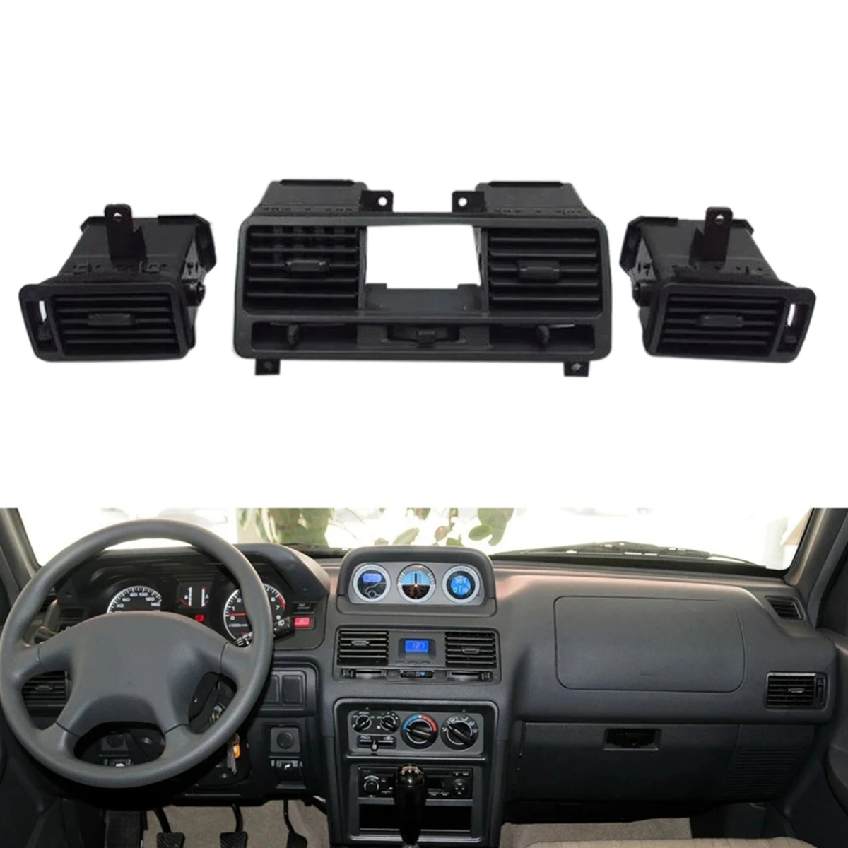 เครื่องปรับอากาศรถยนต์ Dashboard Vent Outlet แผงย่างสําหรับ Mitsubishi Pajero Montero V10 V20 V30 V43 MB 775266   เอ็มบี 775268