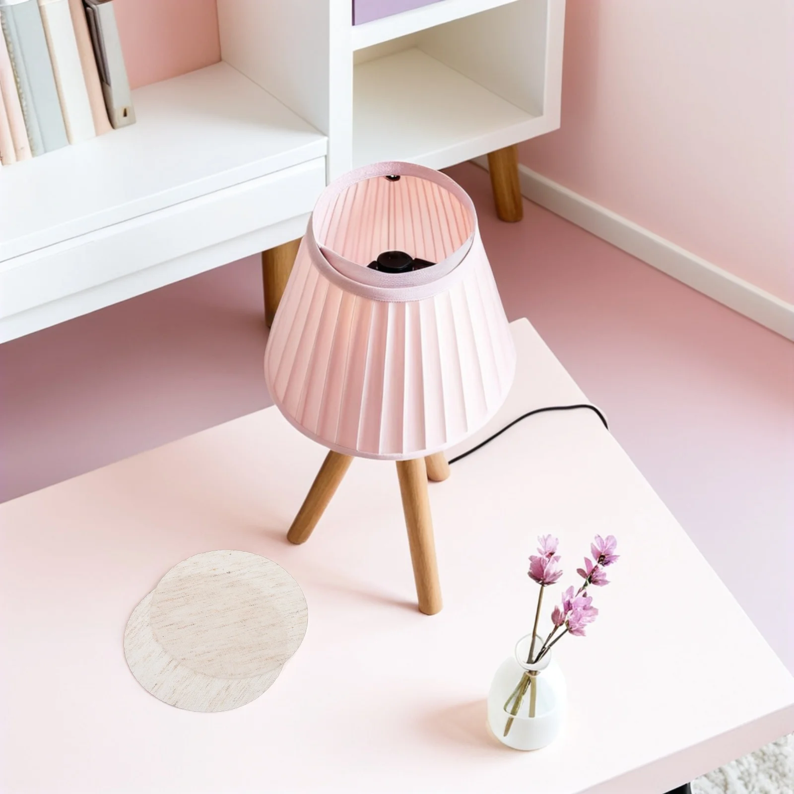 

2Pcs 10Cm Fabric Lamp Shade Diffuser for Ceiling Lights Soft Light Diffuser Dazzle Proof Child Safe Nursery Lighting Cover