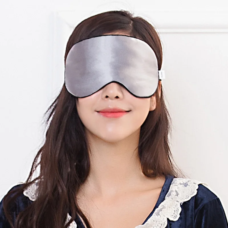 Sleeping Eye Mask Korean Style Ice Silk Warm And Cool Dual Use Adjustable Travel Light Blocking Breathable Eye Mask