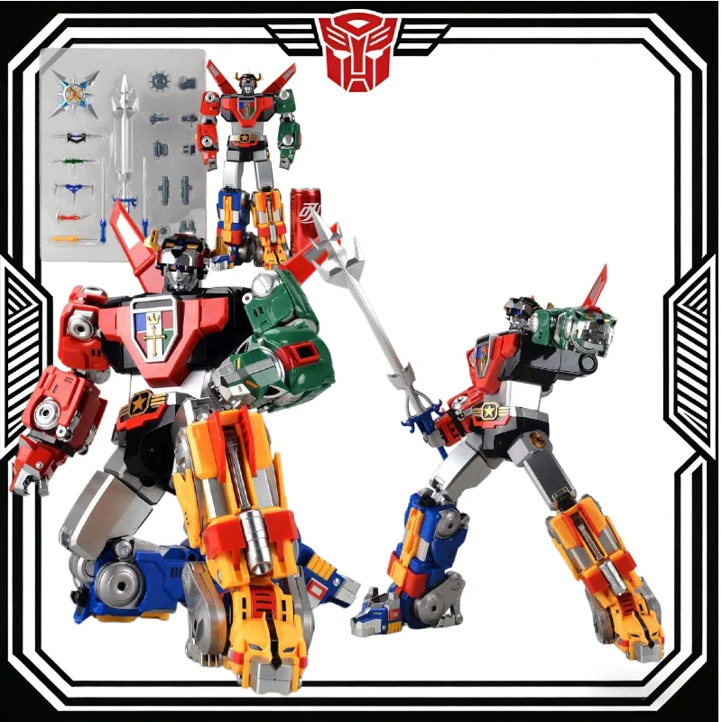 In Stock MC Muscle Bear Voltron Action Figure 5-in-1 Combiner Mech Lion Reissue Transformable Robot  garage kit    Gifts Toys