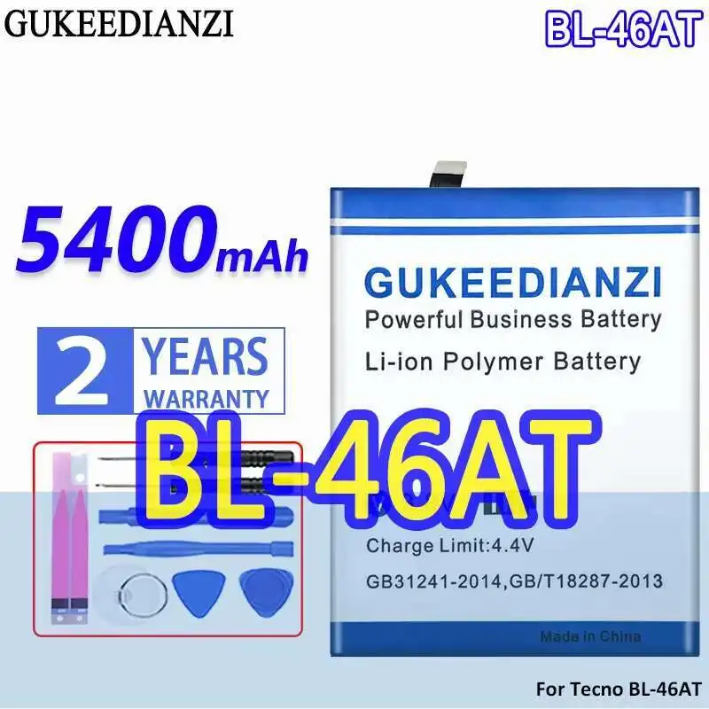 

5400Mah For Tecno BL-46AT Stable Mobile Phone Battery
