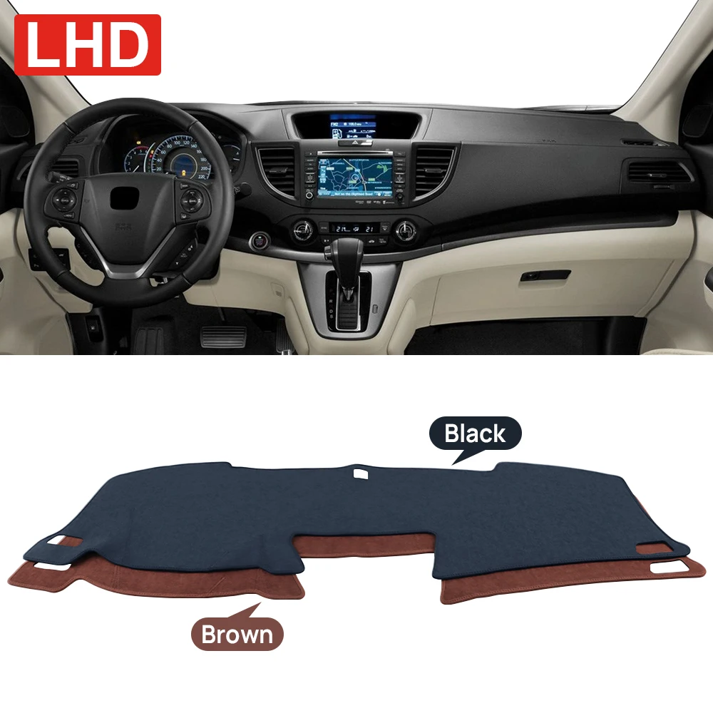 غطاء لوحة سيارة لهوندا CR-V CRV 2012 2013 2014 2015 2016 أداة مكتب الشمس الظل حصيرة داش عدم الانزلاق وسادة الملحقات