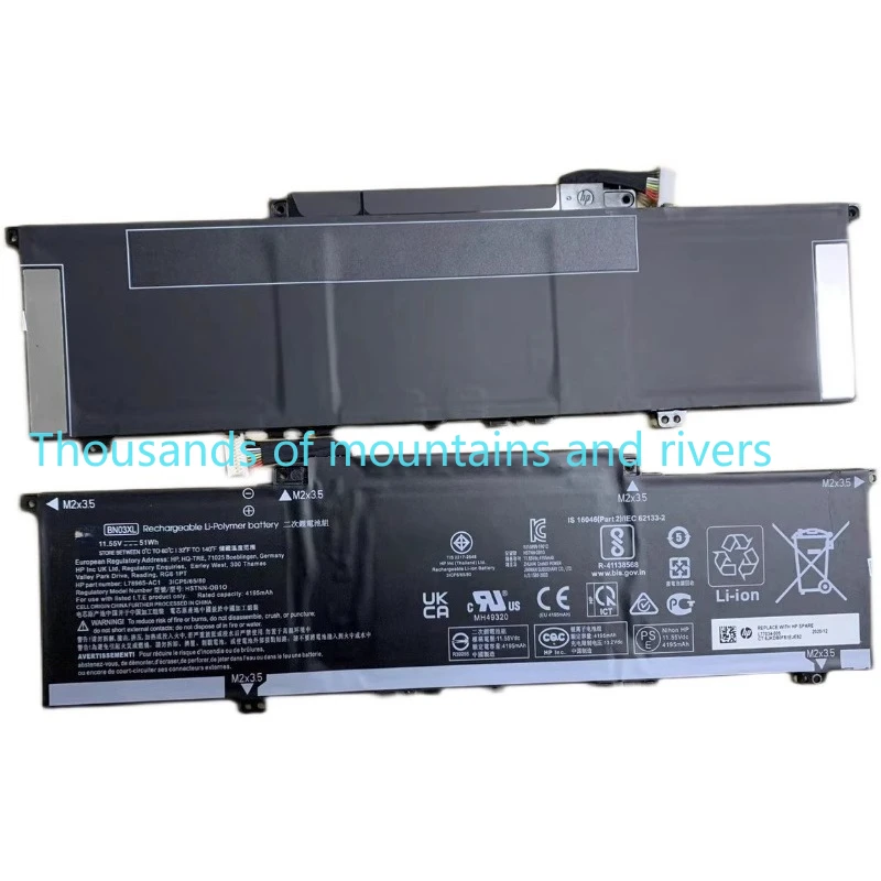

NEW BN03XL Laptop Battery For HP HSTNN-OB1O UB7L ENVY 13 13-ba ENVY X360 13-ay 15-ed0000 L76965-AC1 L77034-005 11.55V 51Wh