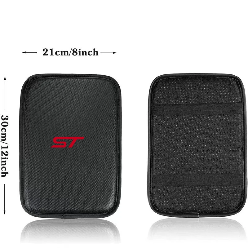 NEW ST Car Armrests Storage Box Mats Dust Proof Waterproof Car Emblem For Ford ST Fiesta Focus Edition KUGA Mondeo Focus X 2 3