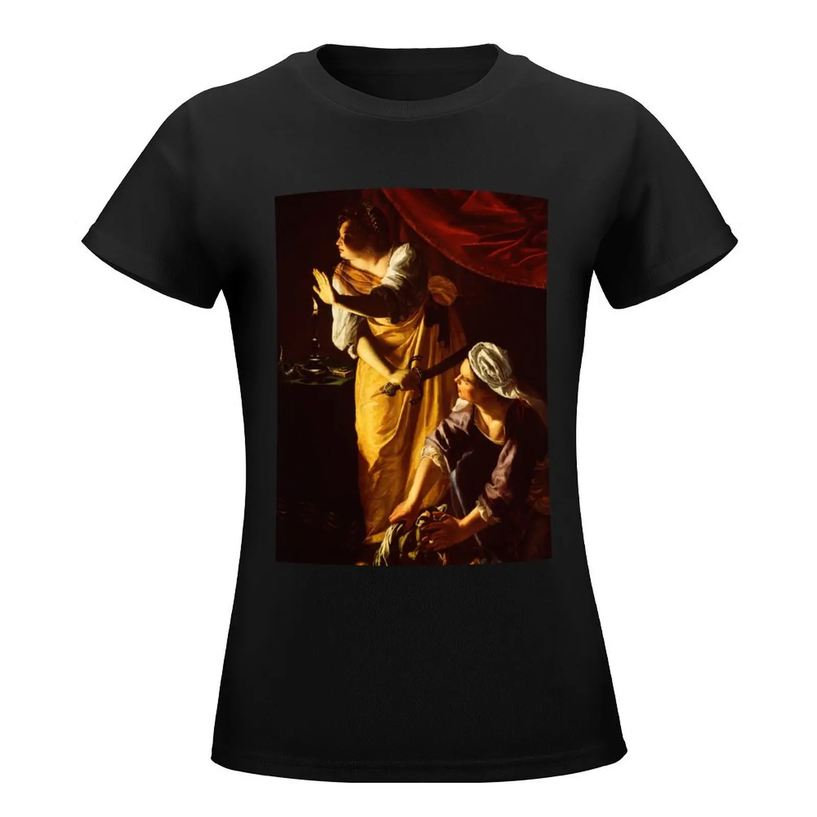 Judith and Her Maidservant with the Head of Holofernes by Artemisia Gentileschi T-Shirt Aesthetic clothing Women's t-shirt