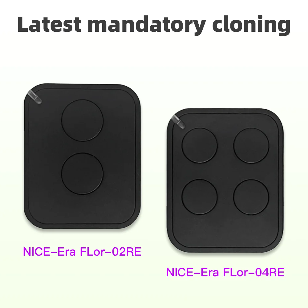 NICE Era Flor (FL02RE,FL04RE) Пульт дистанционного управления для гаражных ворот, 433 МГц, подвижный код, NICE Era One ON2E/ON4E FLORS FLO2RS FLO4RS INTI2