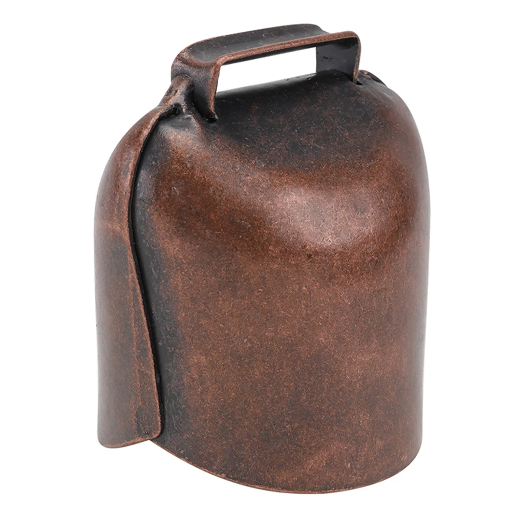 

Charming Cow Sheep Shaped Bell Loud Clear Sound Versatile Usage Farm Livestock Garden Iron Bells Bell for Dog Collar