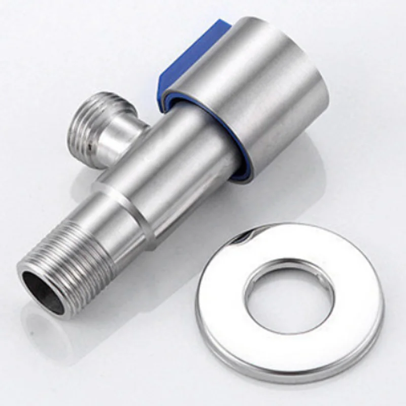 

Треугольный клапан из нержавеющей стали, бытовой распределительный клапан для воды, одновыходный, четырехточечный запорный клапан для горячей и холодной воды