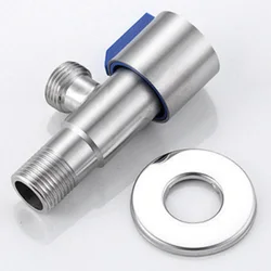 Triangle valve stainless steel household water distribution valve single outlet four point hot and cold water stop valve