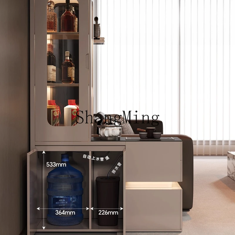 

SM sofa side cabinet light luxury living room entrance partition new side coffee table kettle integrated