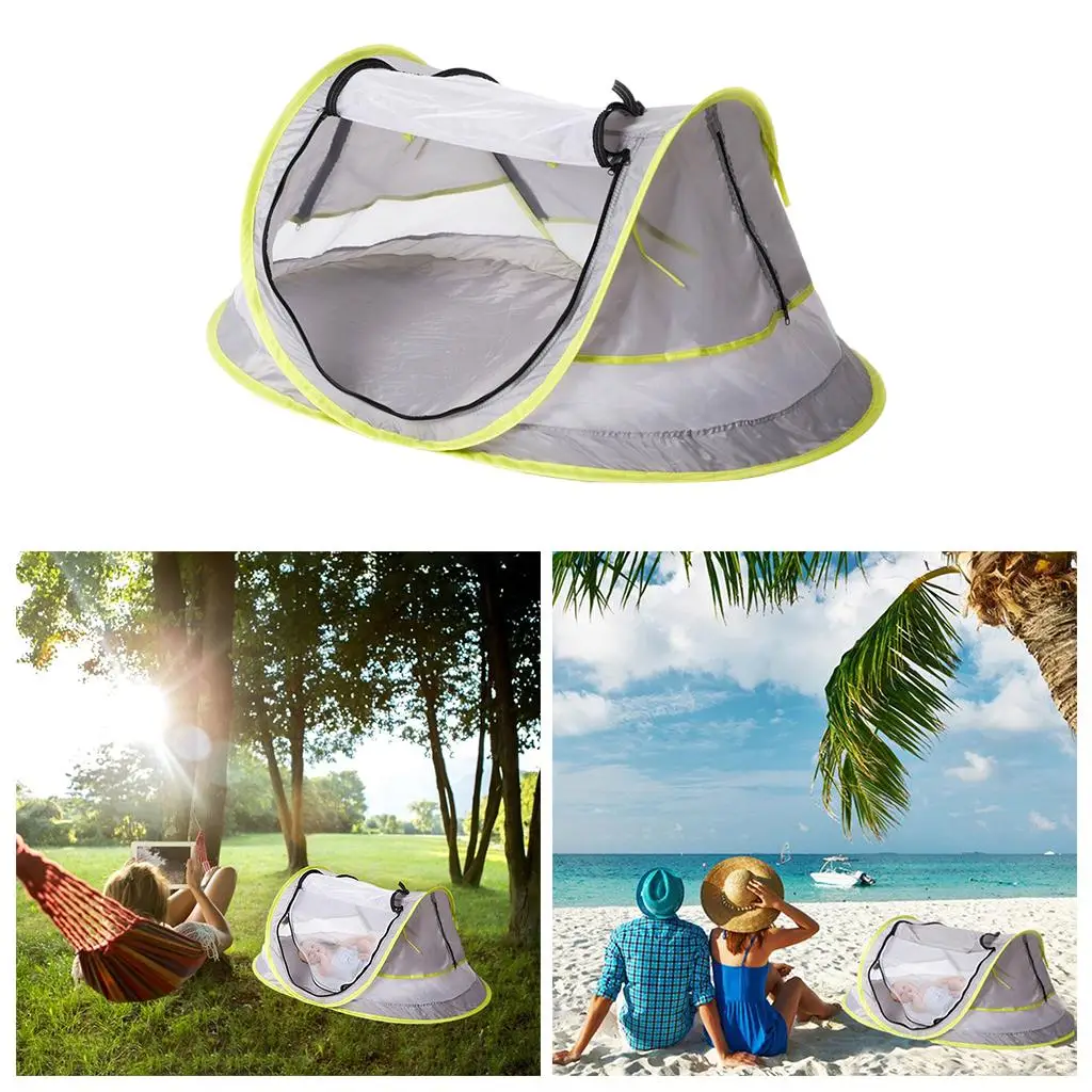 Summer Foldable Tent Breathable Zippers Mosquito Net Mobile Bed Sun Shelters