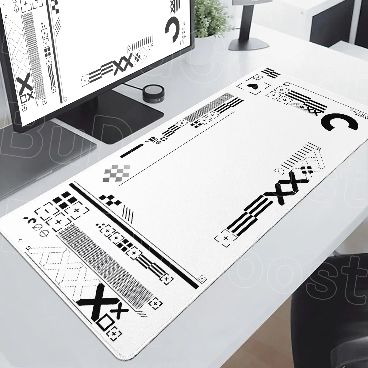White & Black CSGO Large Computer Mouse Pad Washable Speed Keyboard Mat for E-sport FPS Gamer Deskmat Durable Stitch Edge Carpet