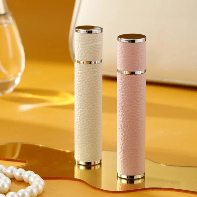 10ml PU Leather Bottom Filling Refillable Perfume Atomizer for Travel Spray Bottle Fine Mist Luxury Gift Fragrance Cosmetic