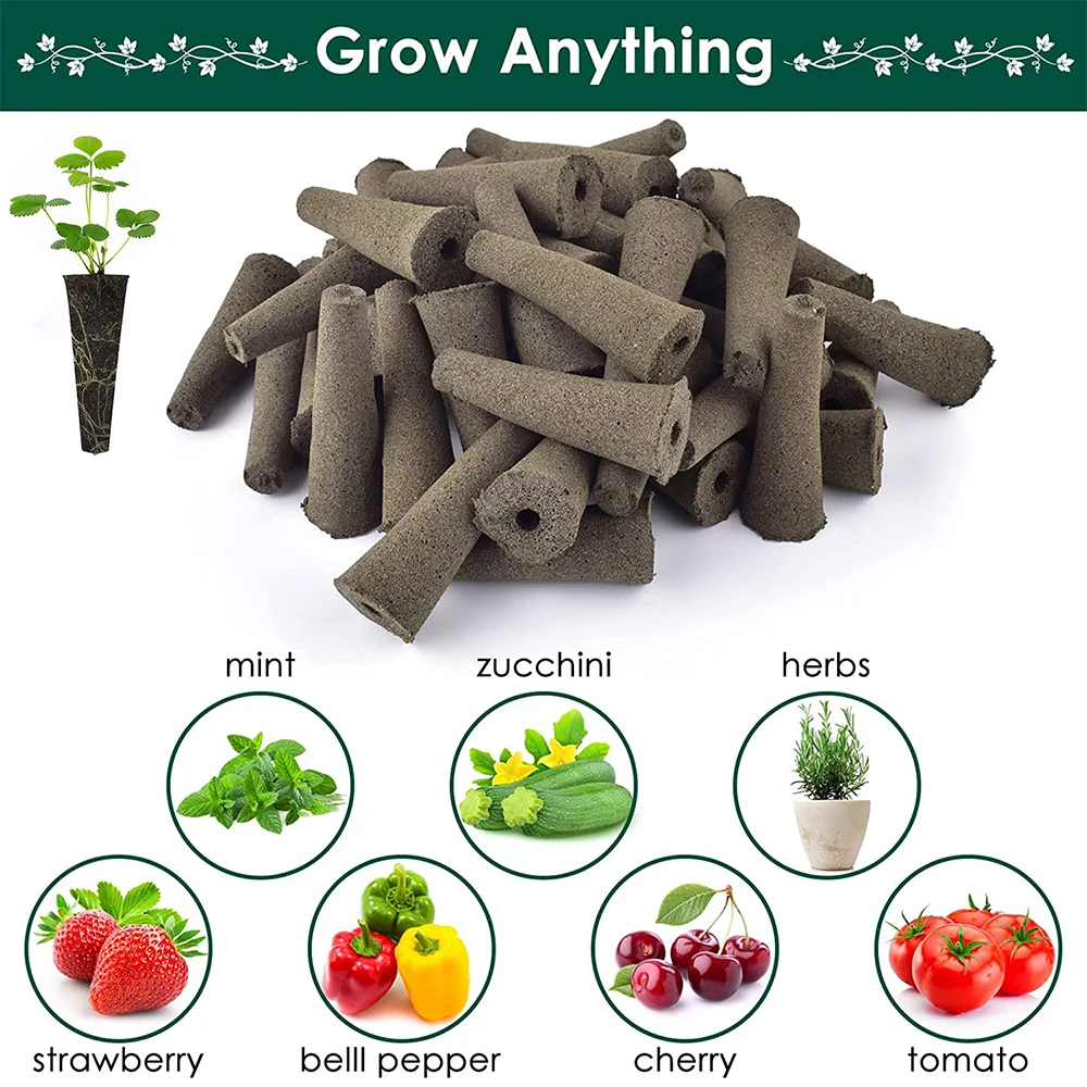 Grow Sponges Seed Pods Replacement Root  Compatible with AeroGarden Seedling Starter Kit Refill  for Hydroponic Garden System