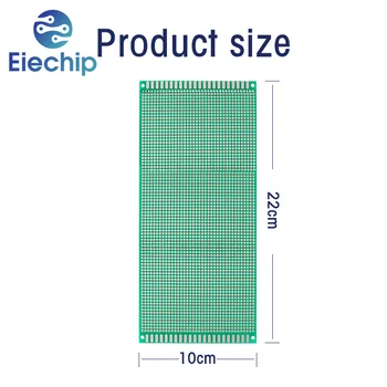 1 adet 12*18CM 10*22CM PCB kartı tek yan prototip kurulu DIY evrensel Protoboard devre kartları Arduino deney için 2.54mm