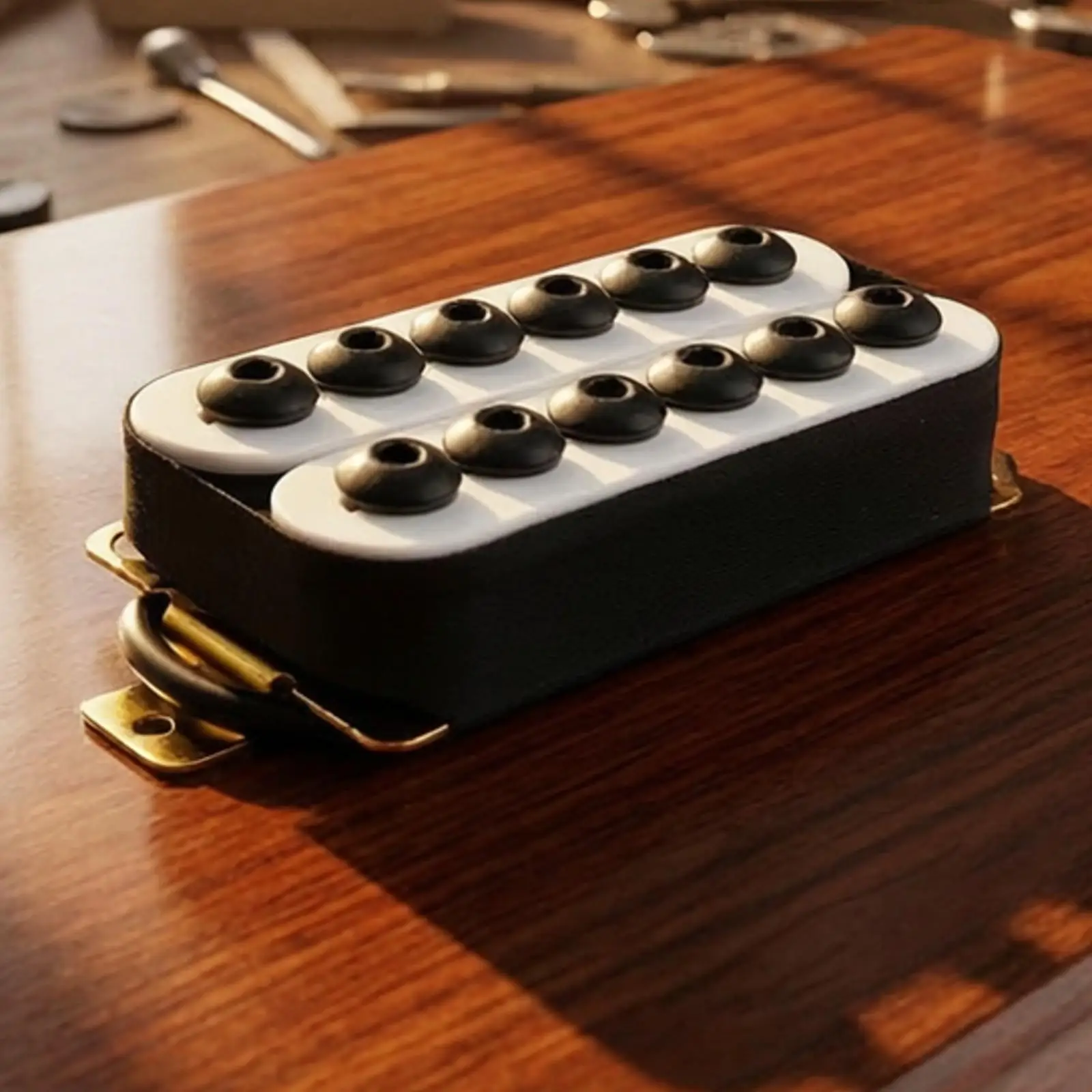 Six String Humbucker Pickup Industrial Copper Design with Adjustable Pole Piece Screws for Balanced Output Across Strings
