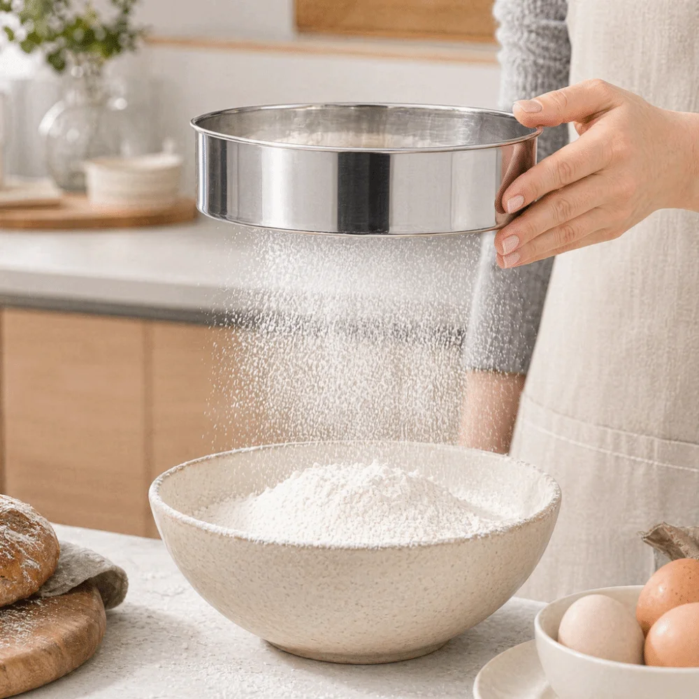 6PCS Stainless Steel Flour Sif - Baking Powder Kitchen review and price