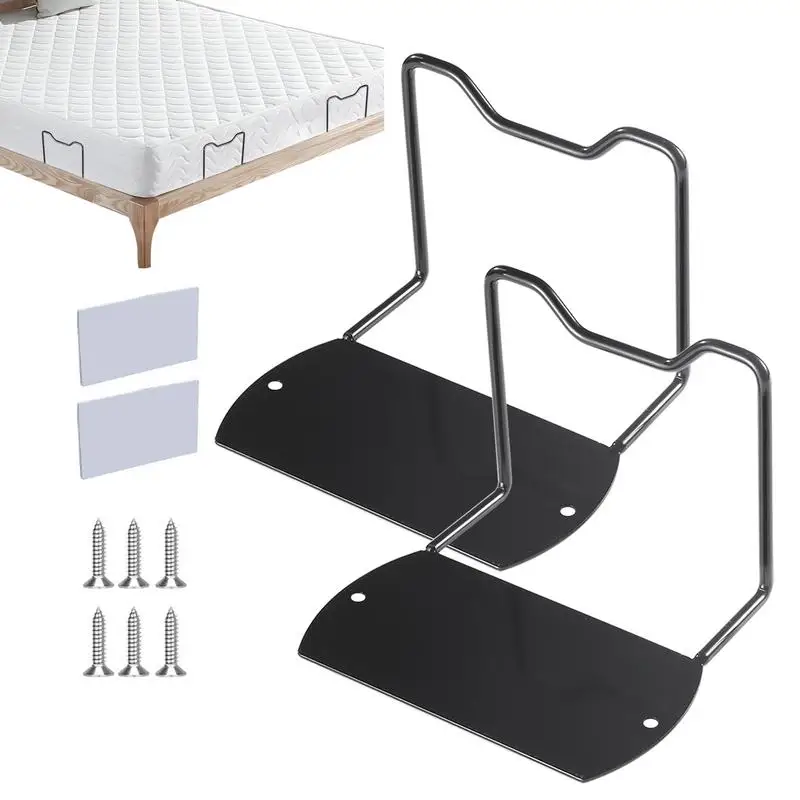 

2PCS Non Slip Mattress Gaskets For Metal Bed Frame Mattress Holder In Place Gripper Mattress Baffle Stopper Bedroom Supply