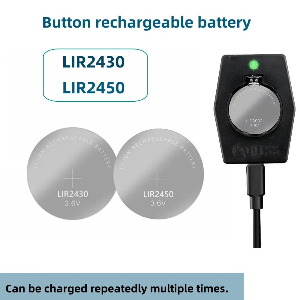 2-10 pièces LIR2430 LIR2450 batterie Rechargeable CR2430 CR2450 charge au Lithium peut remplacer pour les montres
