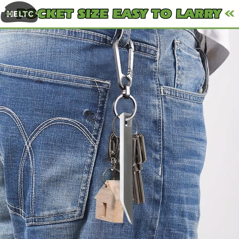 1個 EDC ステンレス鋼製 プライバー ヘビーデューティー ミニキーホルダー プライバー マイティ ポータブル マルチツール ドライバー 栓抜き & ボックスオープナー